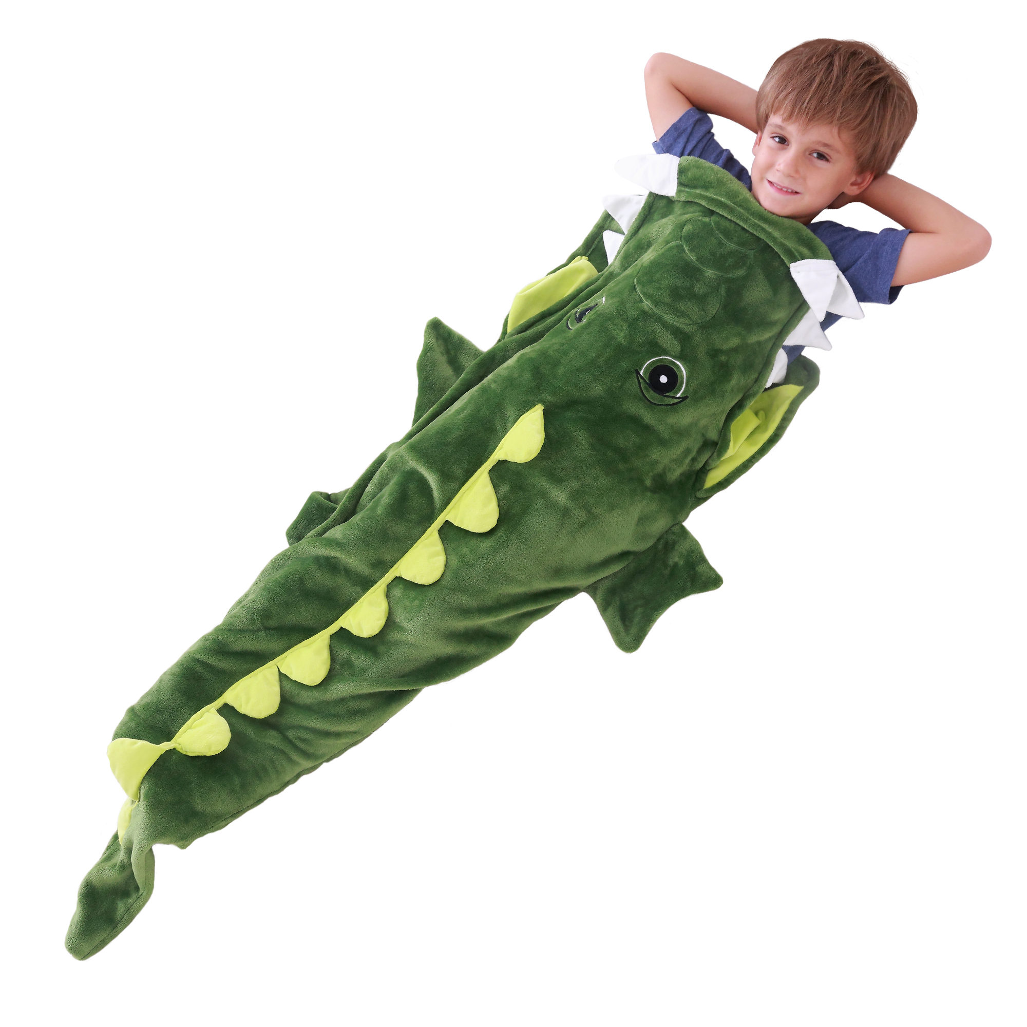 Babyhomey Kids Toddler Shark Blanket Mermaid Style Shark Tail Sleeping bag For Boy Girl Super Soft Grey Color 